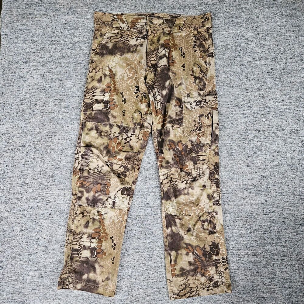 Kryptek Stalker Pants Men’s Large Highlander Camo Hunting Tactical Double Knee